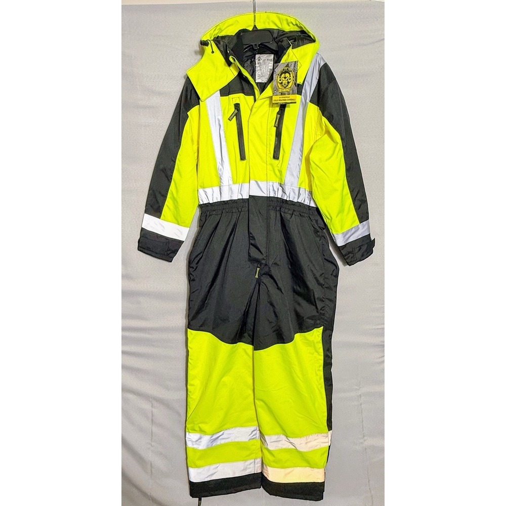 OccuNomix SP-CVL-BYM Hi Vis Cold Weather Coverall Medium NWT Class 3 ANSI